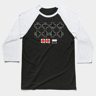 Contra Konami Code Cheat 30 Lives Retro Gamer Baseball T-Shirt